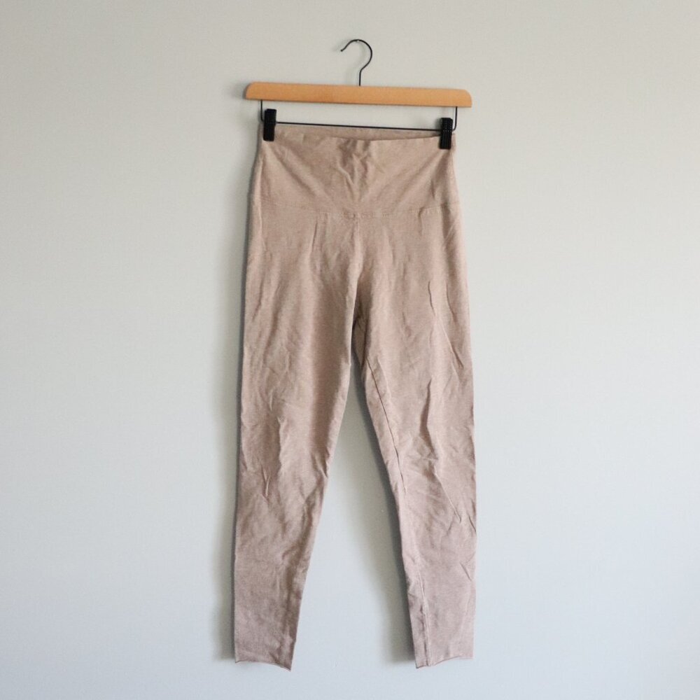 TNA Women's Sz M‎ Beige High Rise Seamless Activewear Stretch Casual Leggings